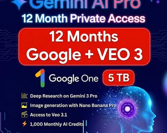Acceso a Google Gemini 3 Pro durante 1 año y 5 TB de almacenamiento en la nube.