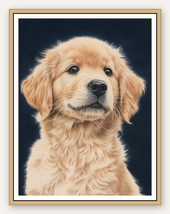 Golden Retriever Puppy (High-resolution | Digital Download)