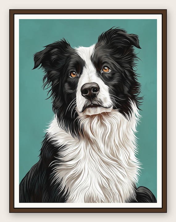 Border Collie — "The Herder" (High-resolution | Digital Download)