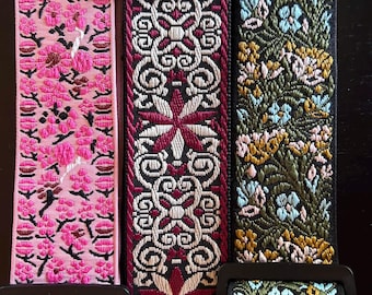 Custom build your own guitar strap, 2 inches wide, handmade in Minnesota