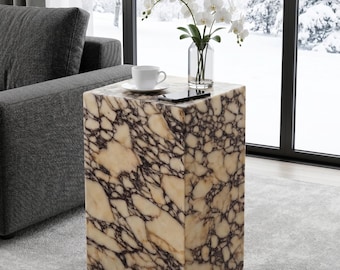 Mesa lateral/mesa de centro Calacatta Viola