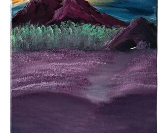 Original painting on Canvas, Mountain Landscape series, Samuel Hendrix Art