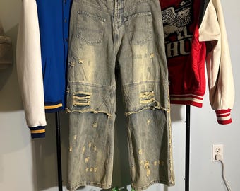 Balenciaga 23SS Distressed Reverse Jeans