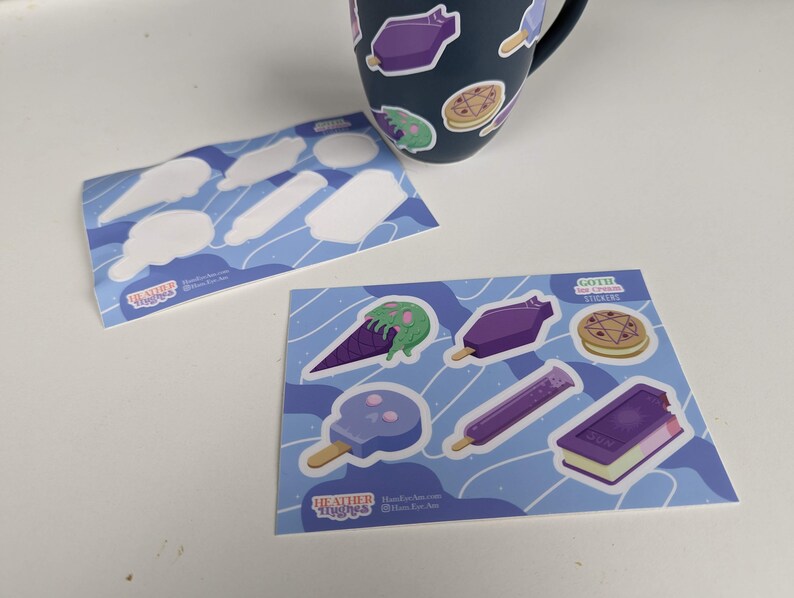 Pastel Goth Ice Cream Truck Desserts Collection 4x6 Sticker Etsy
