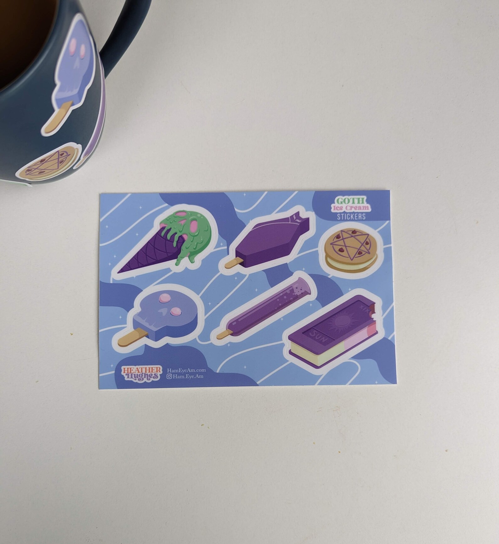 Pastel Goth Ice Cream Truck Desserts Collection 4x6 Sticker Etsy