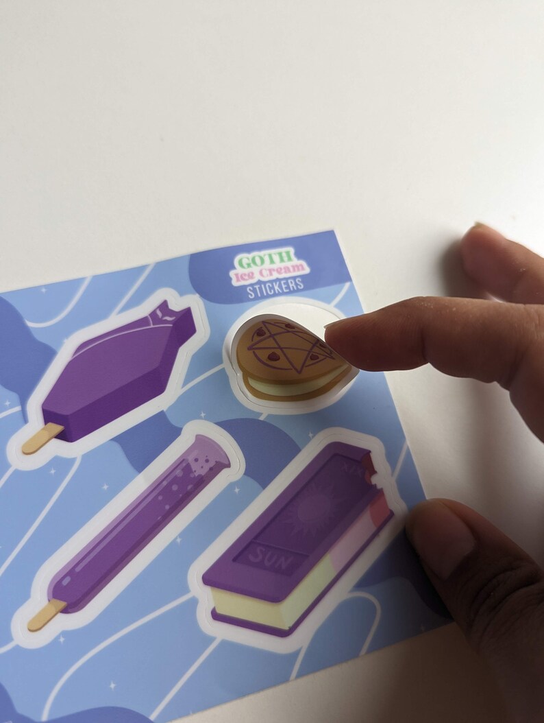 Pastel Goth Ice Cream Truck Desserts Collection 4x6 Sticker Etsy