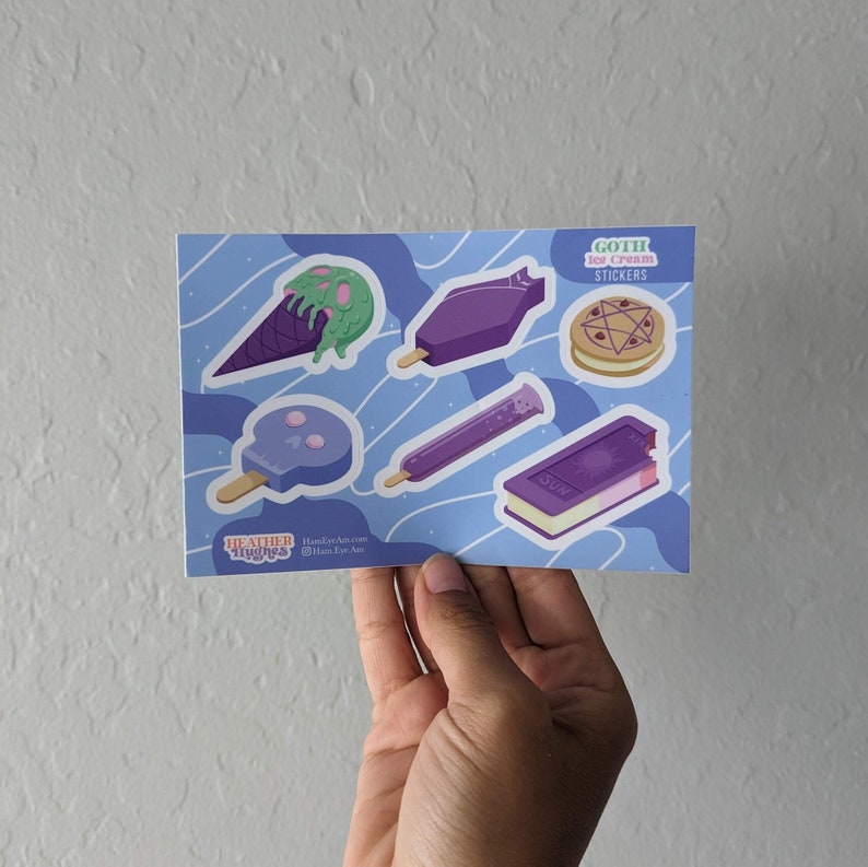Pastel Goth Ice Cream Truck Desserts Collection 4x6 Sticker Etsy