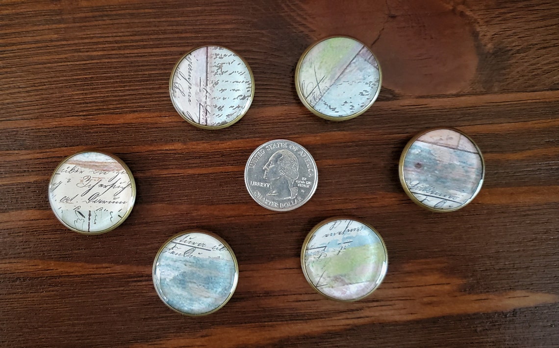 Decorative Set of Six Packaged in a Metal Tin Etsy