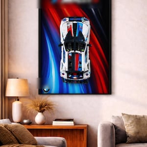 BMW M4 GT3 LEGO Technic 42226 Wall Art | Digital Download