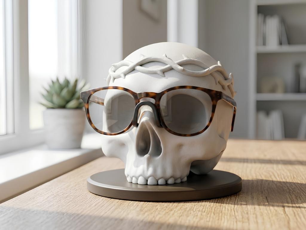 bone shaped glasses holder.-L- 最終値下げ Skull Glasses Stand Holder - Etsy
