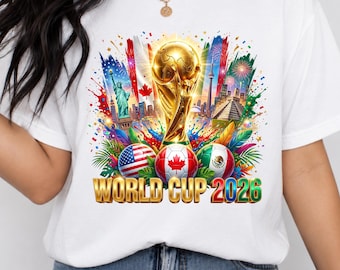 2026年ワールドカップPNGバンドル、サッカートロフィー昇華プリント、アメリカ・カナダ・メキシコサッカーバンドル、透明背景デジタルダウンロード