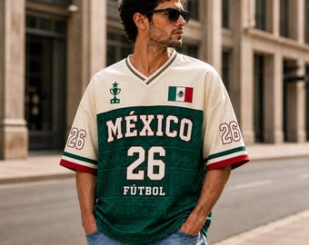 Mexico Soccer Jersey, Mexico Football Fan Shirt, Aztec Match 26 Game Day Tee, Mexico Jersey Top, Mexico Fan Football Uniform Gift