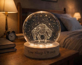 Rocky the Alien Crystal Ball Night Light, Project Hail Mary Crystal Ball Night Light, Book Lover Gifts, Gift For Best Friend, Sci-fi Lovers