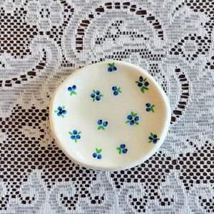 Handmade Blueberry Trinket Dish | Clay Catchall Dish