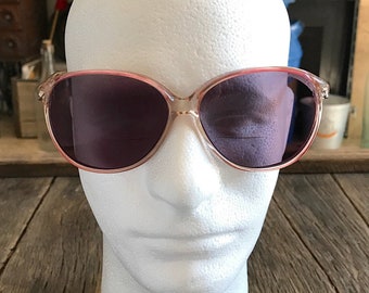 Vintage Large Old Lady Style Eyeglasses - Vintage  Sunglasses - Pink Fade Colored Eyeglasses - Hipster Eyeglasses - Round Eyeglasses
