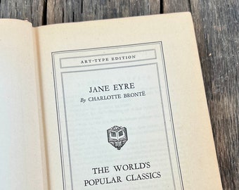 1947 Jane Eyre Book By Charlotte Bronte - Art-Type Edition