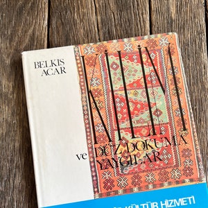 Vintage Turkish Flat Weave Rugs and Mats Book - 1975 Book Kilim ve Duz Dokuma Yaygilar