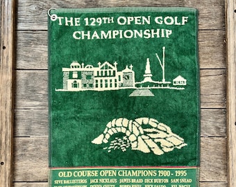 Vintage St Andrews Golf Towel - The 129th Open Golf Championship Towel
