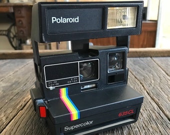 Vintage Polaroid Camera - Polaroid Supercolor 635 CL Camera - Polaroid Instant Camera - Supercolor 635 CL Camera - Original Polaroid Camera