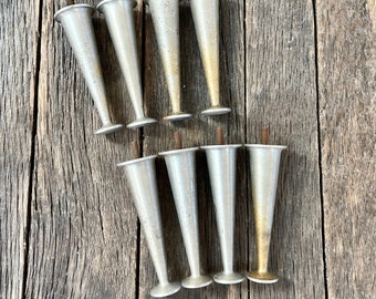 8 Mid Century JBL Aluminum Legs - Vintage Metal Tapered MCM Furniture Legs