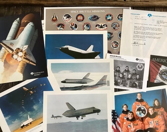 Vintage Space Shuttle Mission Photographs (lithographs) - Collectible Space Shuttle Mission Items - Nasa Collectibles