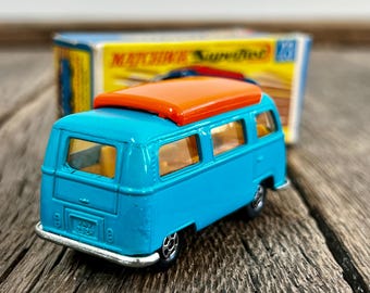 1970 Vintage Matchbox No 23 Volkswagen Camper Superfast W