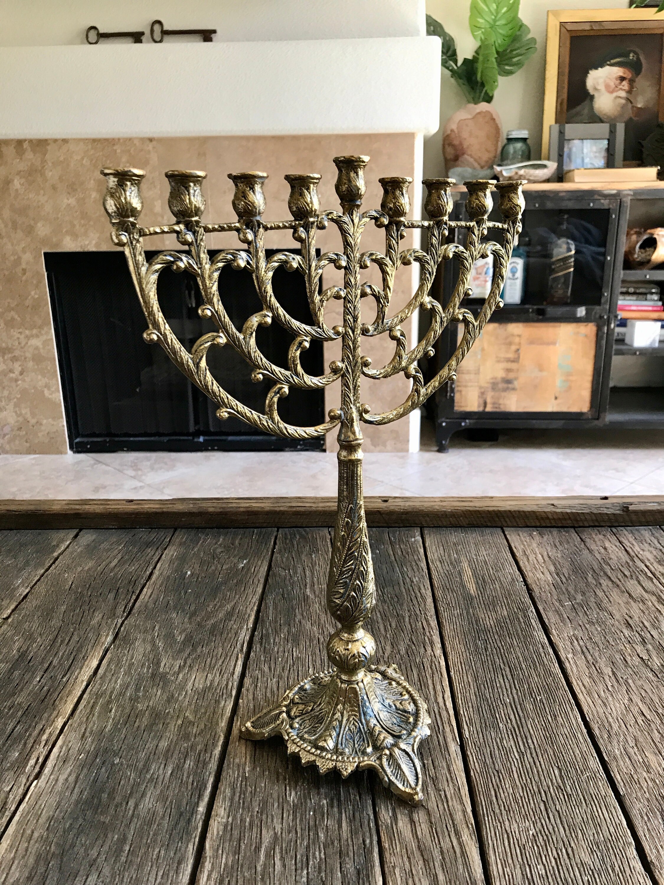vintage patina brass menorahs made in nisrael vintage patina brass menorahs made in nisrael