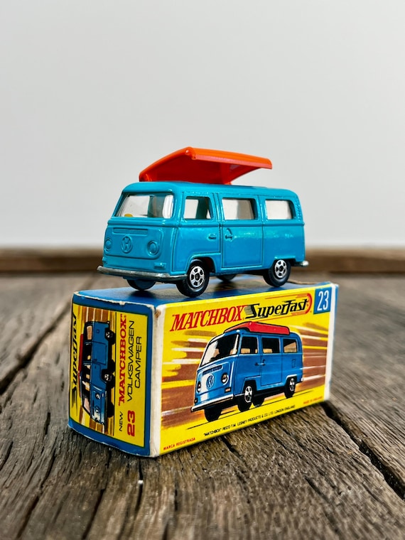 1970 Vintage Matchbox No 23 Volkswagen Camper Superfast W