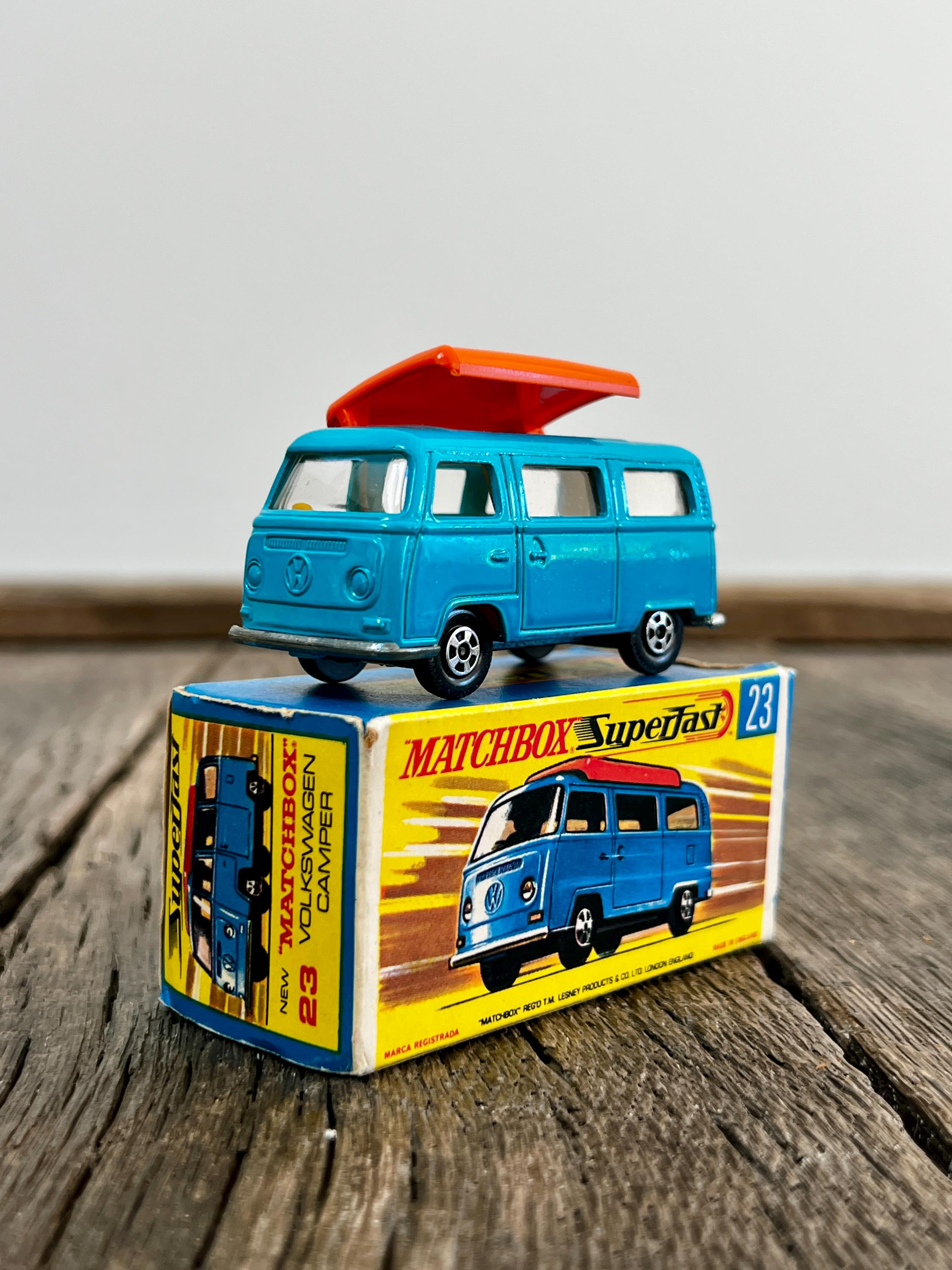VINTAGE,70sMATCHBOX,VOLKSWAGEN CAMPER,美品 Matchbox No. 23 Lesney Superfast 1970 Volkswagen Camper ♤50 | eBay