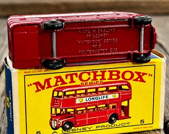 Vintage Matchbox No 5 London Bus W/ Original Box - BP Longlife - Etsy