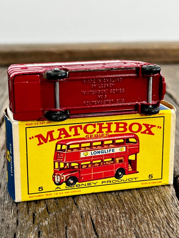 Vintage Matchbox No 5 London Bus W/ Original Box - BP Longlife - Etsy