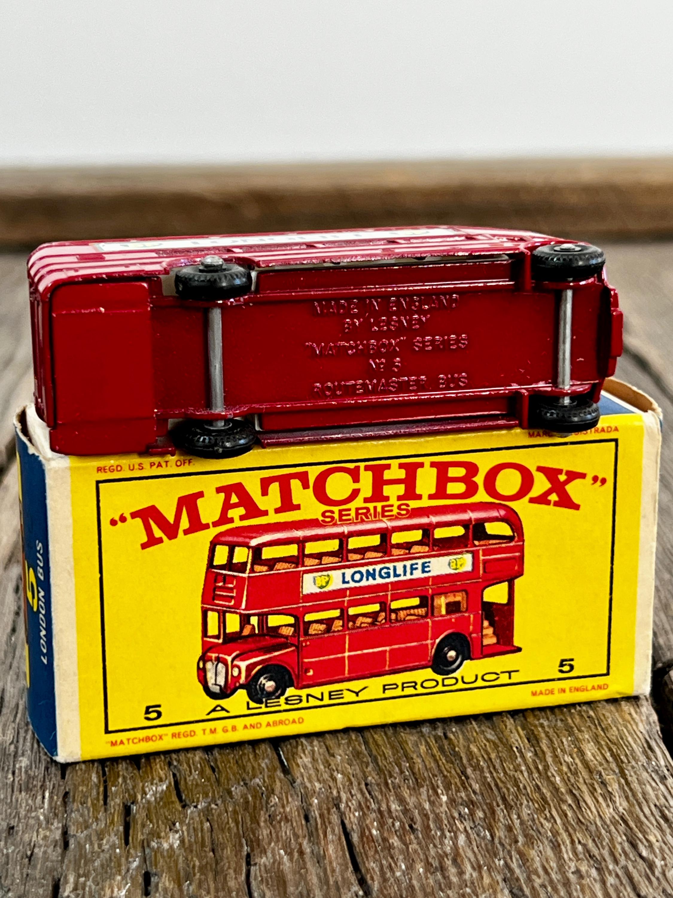 Vintage Matchbox No 5 London Bus W/ Original Box - BP Longlife - Etsy