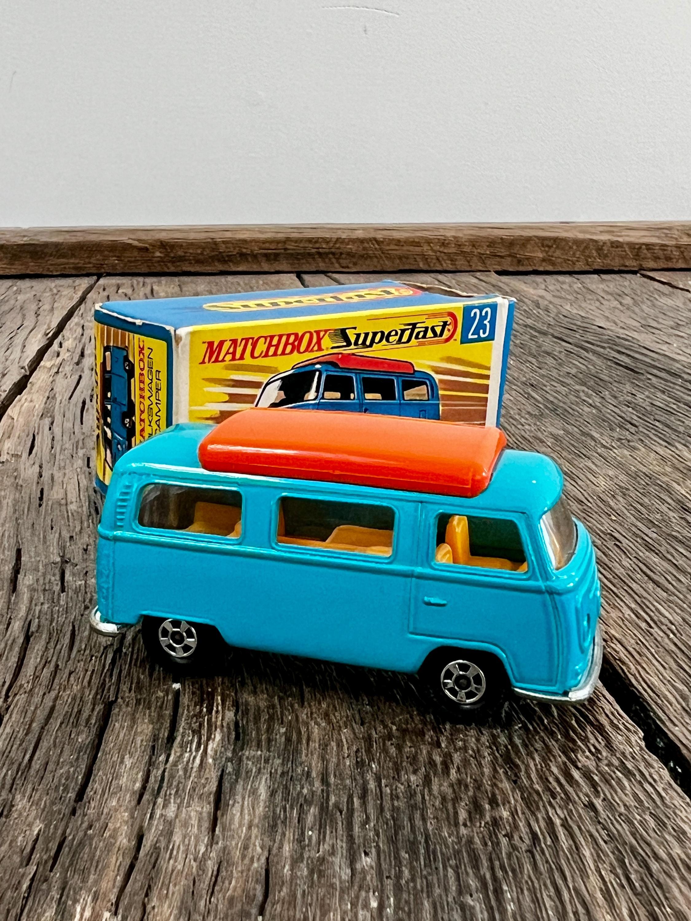 1970 Vintage Matchbox No 23 Volkswagen Camper Superfast W
