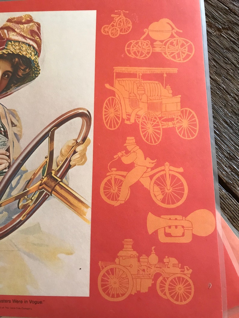 Coca Cola Placemats Vintage Coca Cola Advertising Placemats Etsy