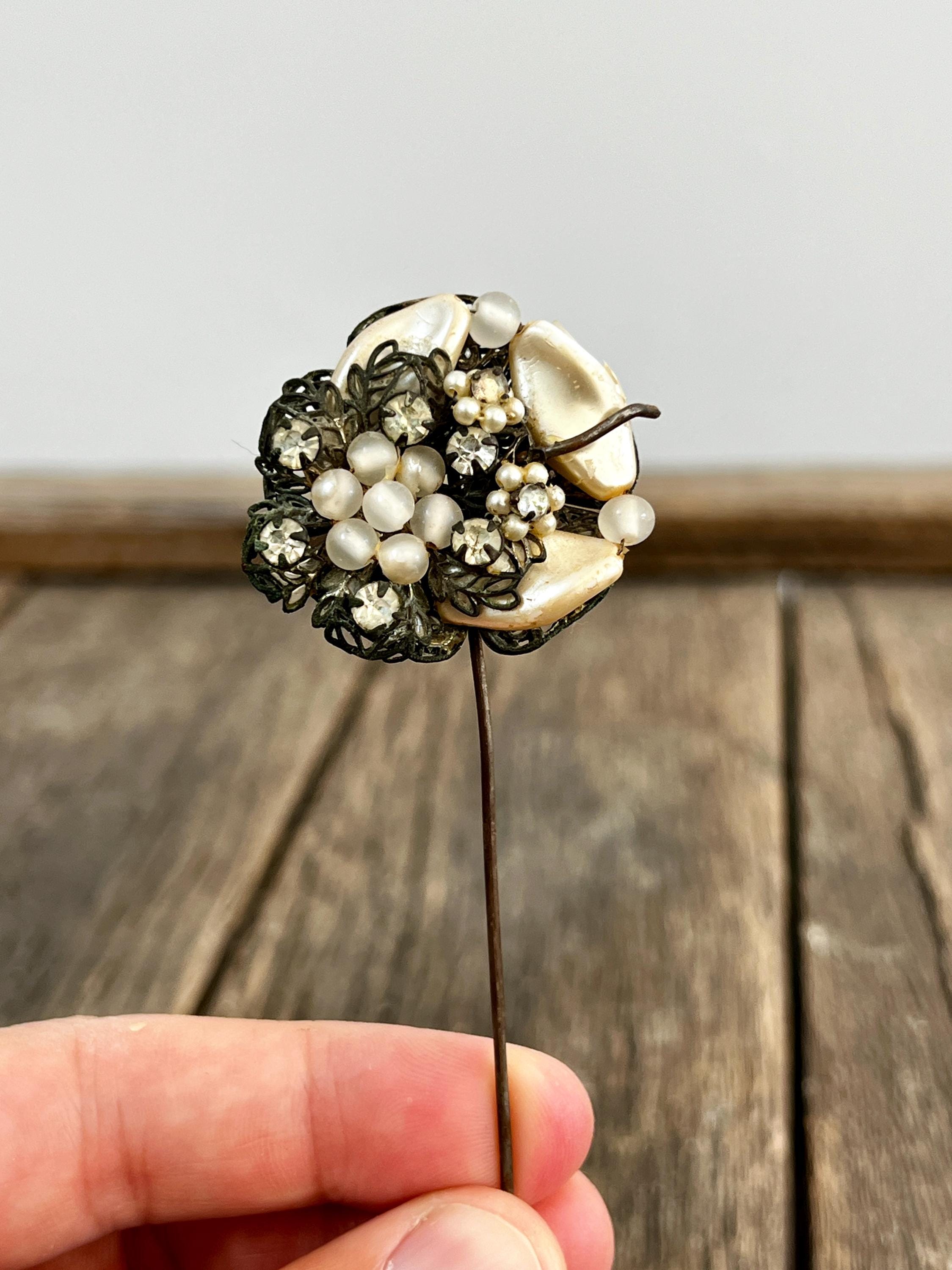 Antique Victorian Pearl Stick Pin - Etsy