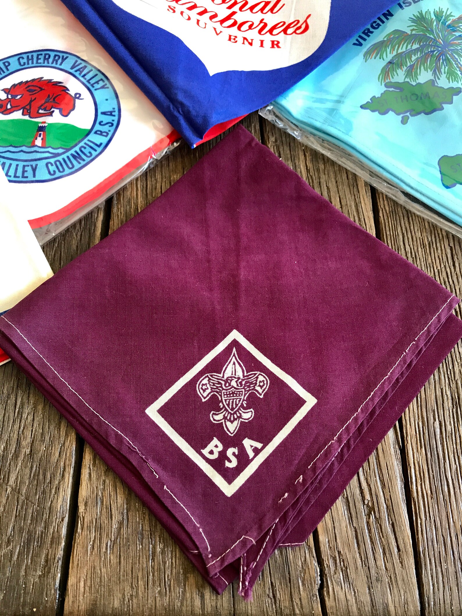 Over 20 Vintage Boy Scout Neckerchiefs 1960's Boy Scout Etsy