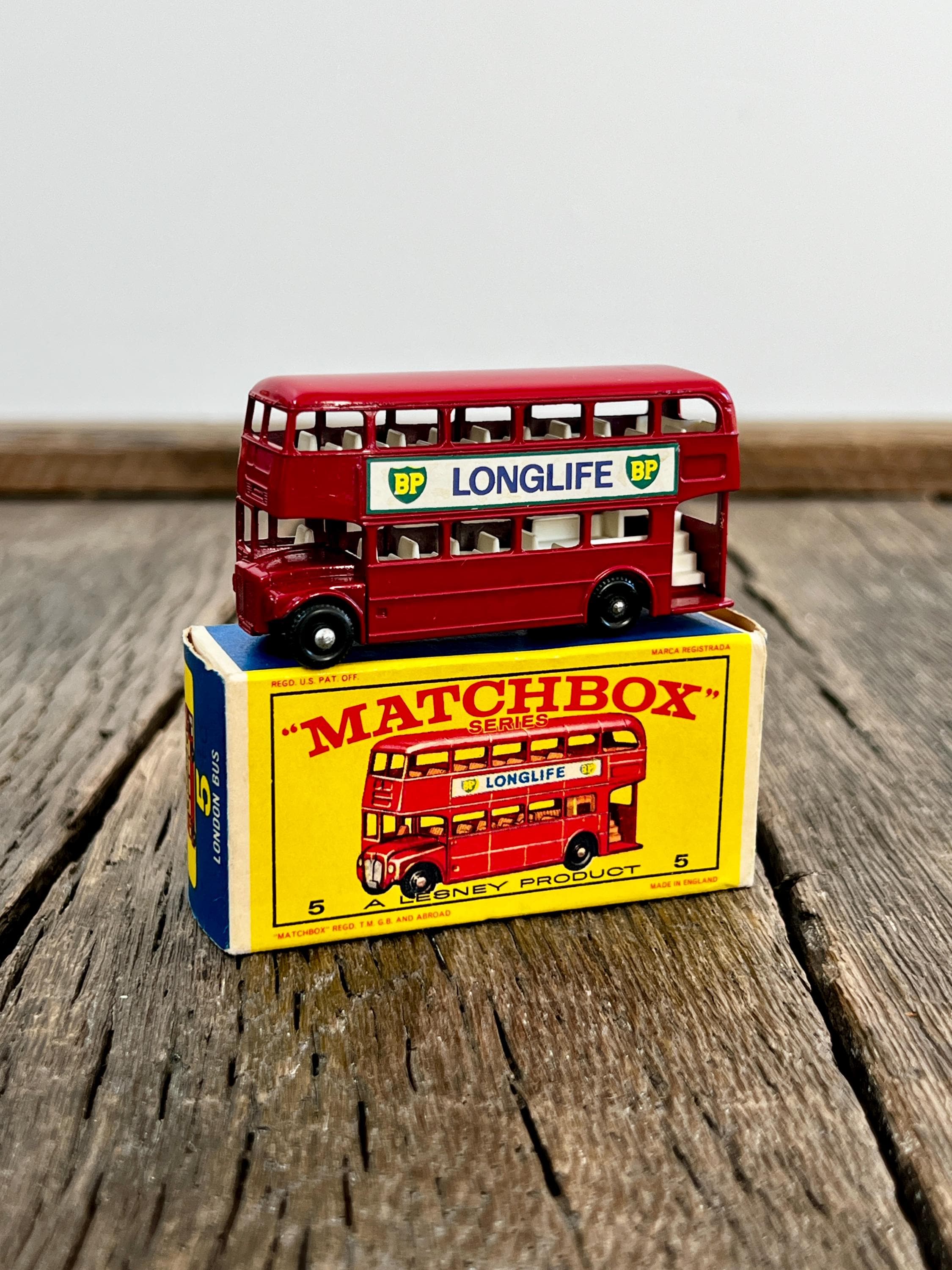 Vintage Matchbox No 5 London Bus W/ Original Box - BP Longlife - Etsy