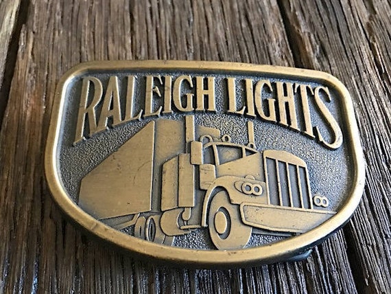 Truck Driver Belt Buckle Raleigh Lights 