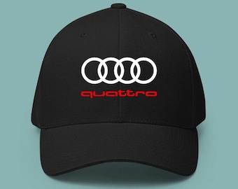 Audi Quattro Logo Hat Cotton Baseball Cap Adjustable