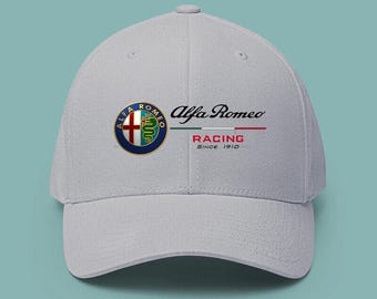 Alfa Romeo Racing Since 1910 Logo Hat Cotton Baseball Printed Cap Adjustable