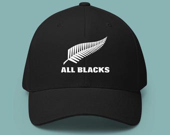 All Blacks New Zealand National Rugby Team Logo Hat Cotton Baseball Cap Adjustable