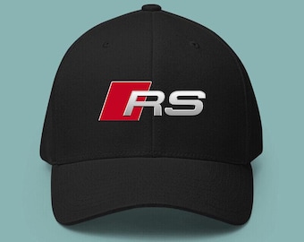 Audi RS Emblem Racing Sports Logo Cotton Baseball Printed Cap Adjustable