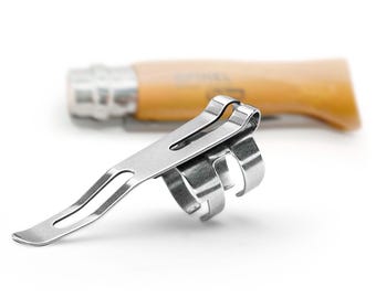 O-Clip Deep Carry Pocket Clip Compatible with Opinel® No8 and Slim Knives
