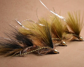 ミニピーナッツエンヴィ sz10 ストリーマー（フライフィッシング用）+シリコン製フライボックス