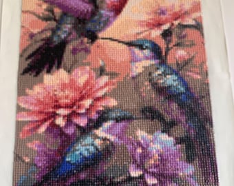 Hummingbird Trio Diamond Art