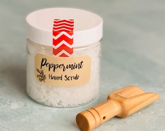 Peppermint Salt Scrub with Wooden Spoon