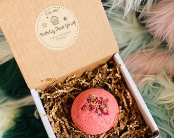 Birthday Bath Bomb Gift, Birthday Gift for Mom, best friend, unique gift idea, self care birthday, spa at home, birthday care package