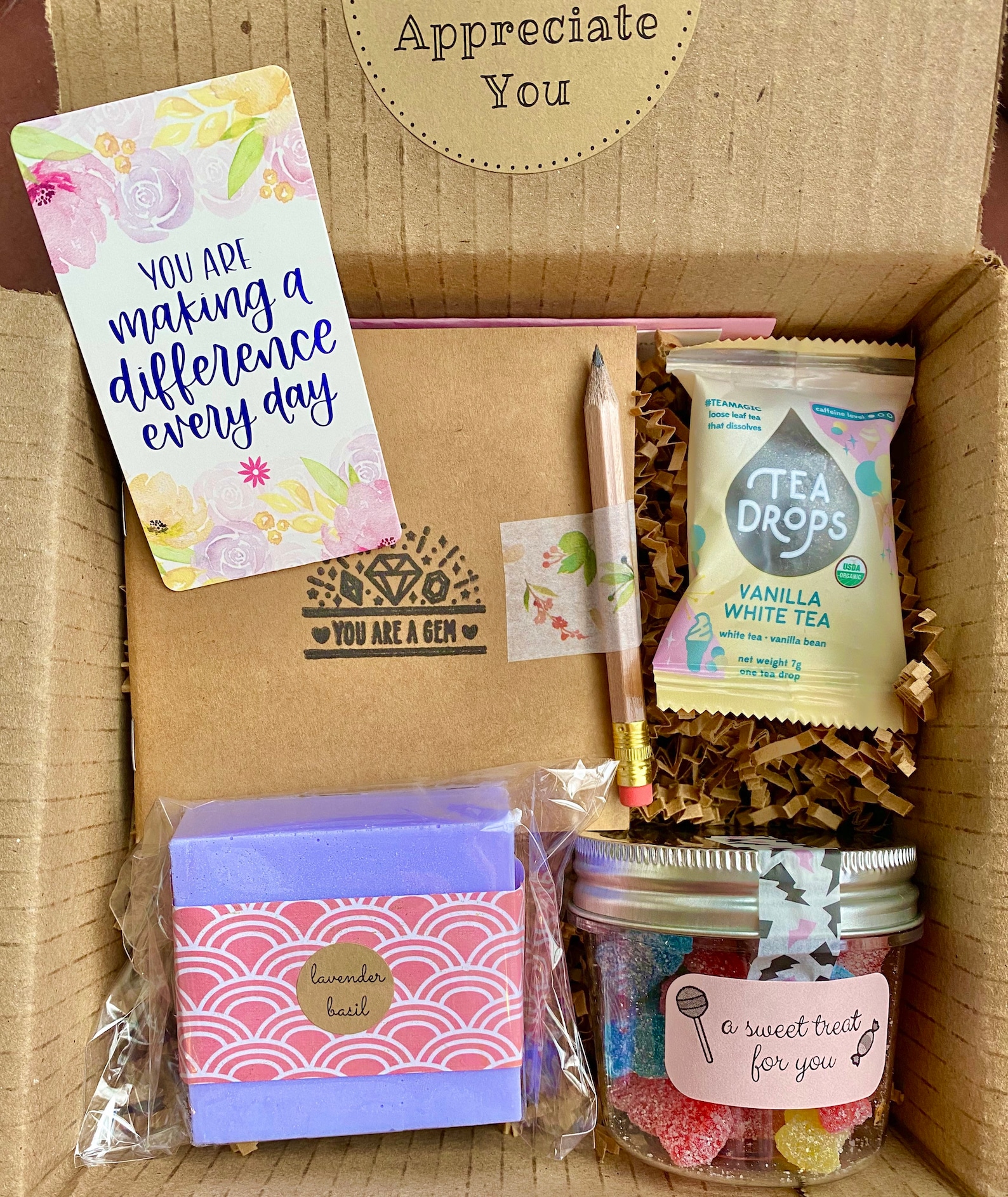 Employee Appreciation Gifts Employee Thank You Gift Box Etsy