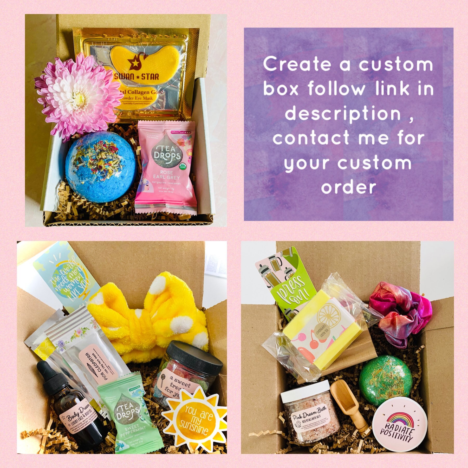 Thinking of You Gift Basket Sympathy Gift Friend Gift Cheer Etsy