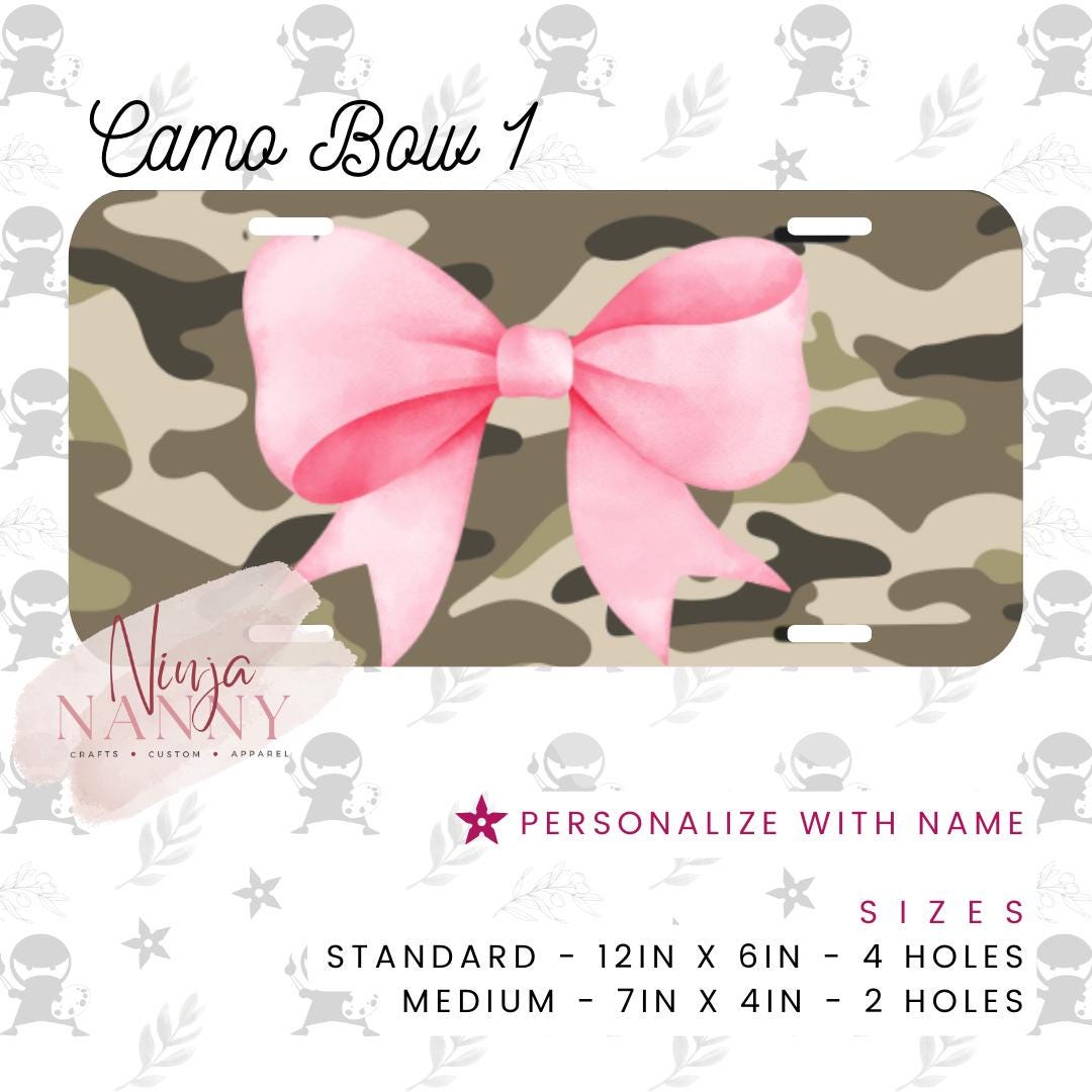 Military, Pink, License Plate Tag, Car, Aluminum Plate, Military Life ...